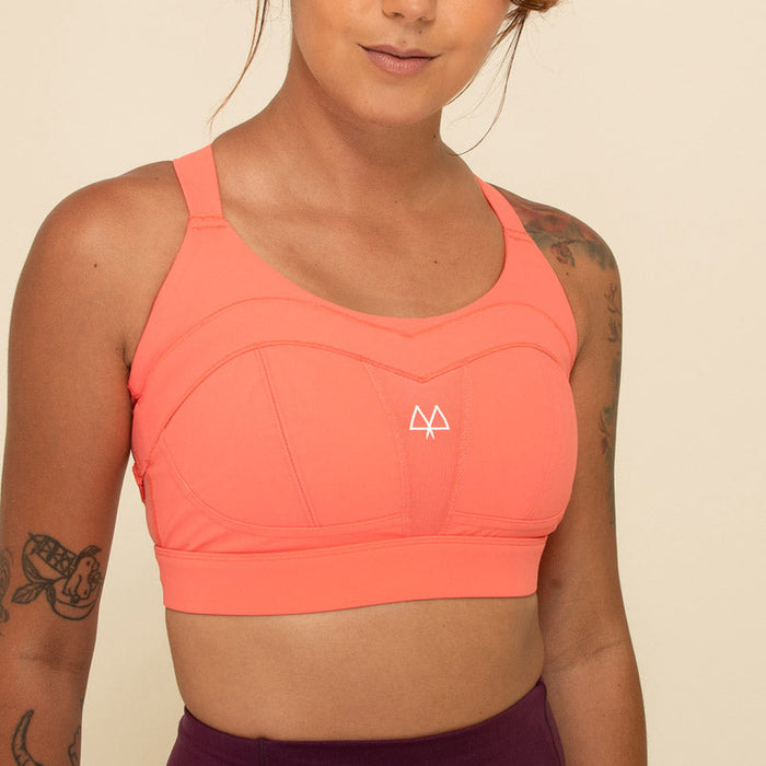 Maaree Solidarity sports bra coral