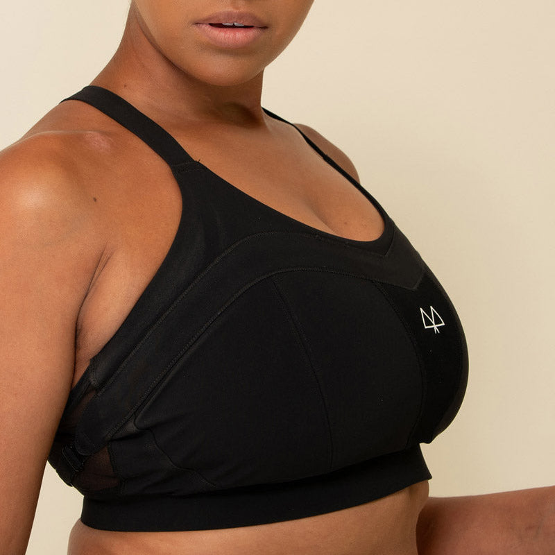 MAAREE Solidarity high-impact sports bra in black