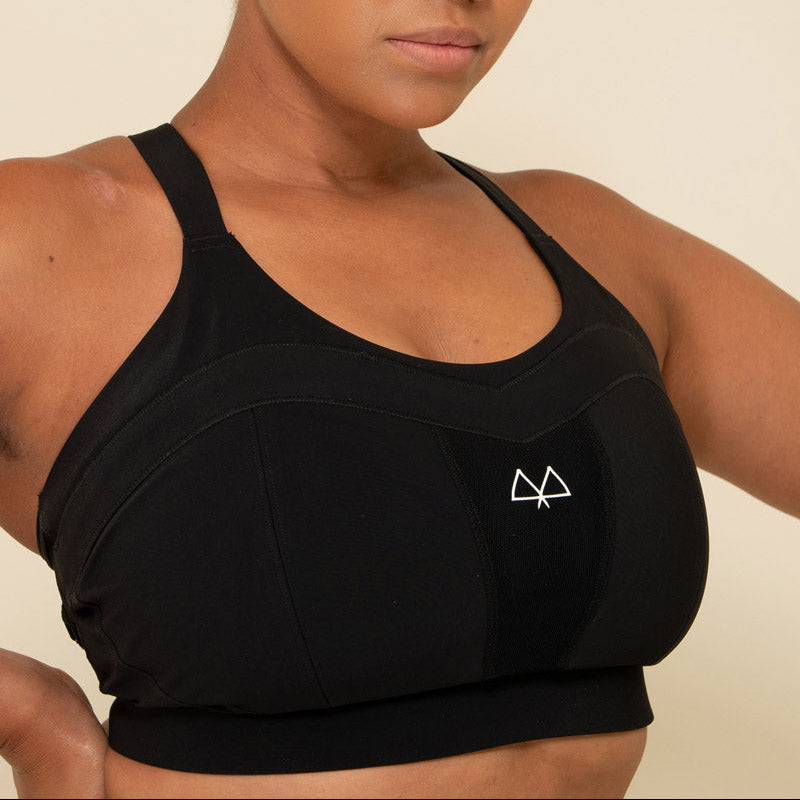 MAAREE Solidarity high-impact sports bra in black