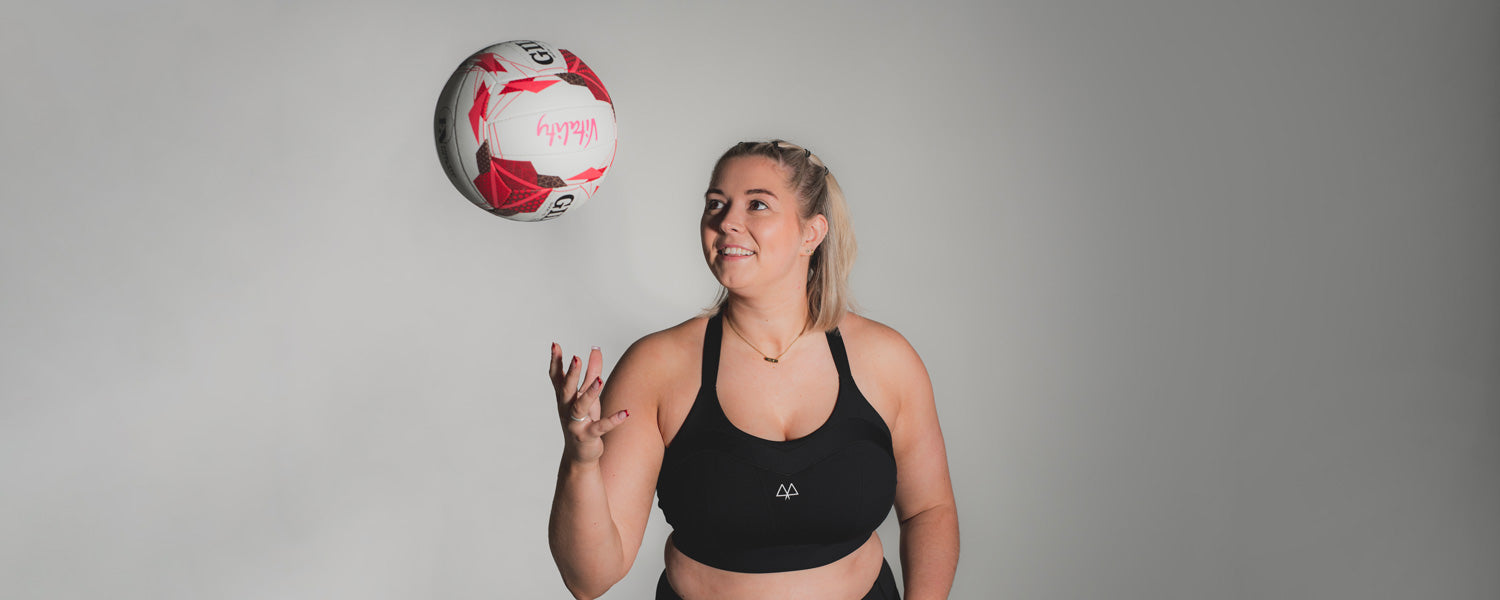 Eleanor Cardwell Wears Maaree Solidarity Sports Bra in Black