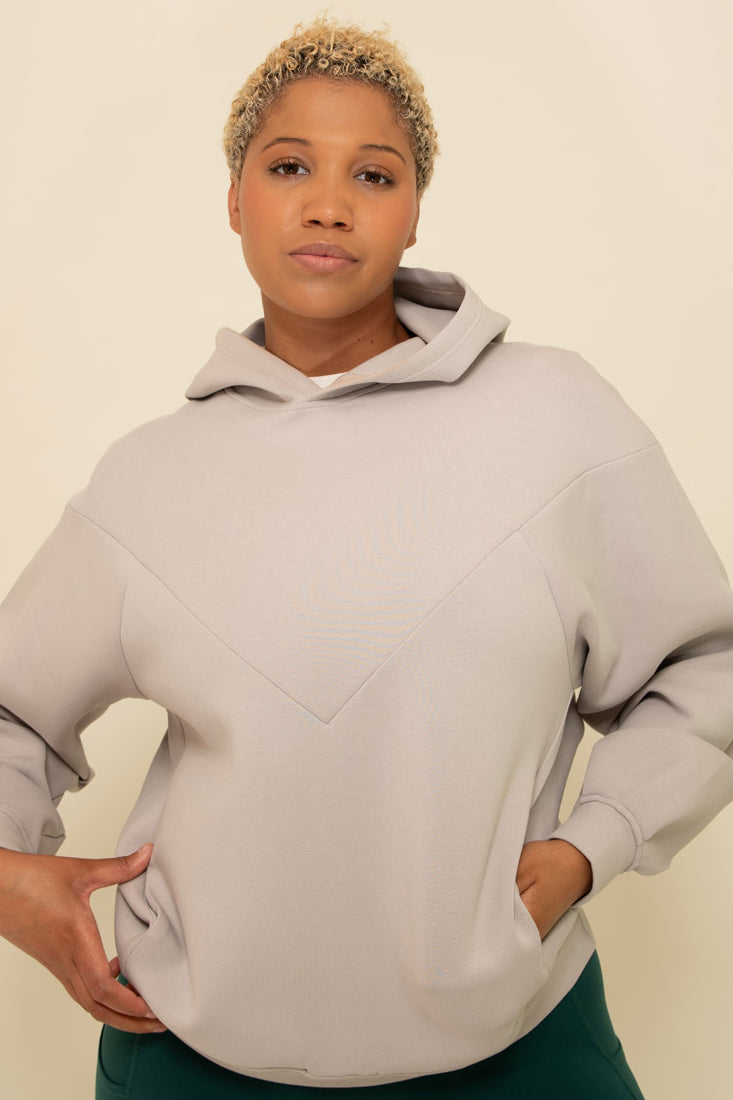 Maaree uplift oversixed hoodie stone